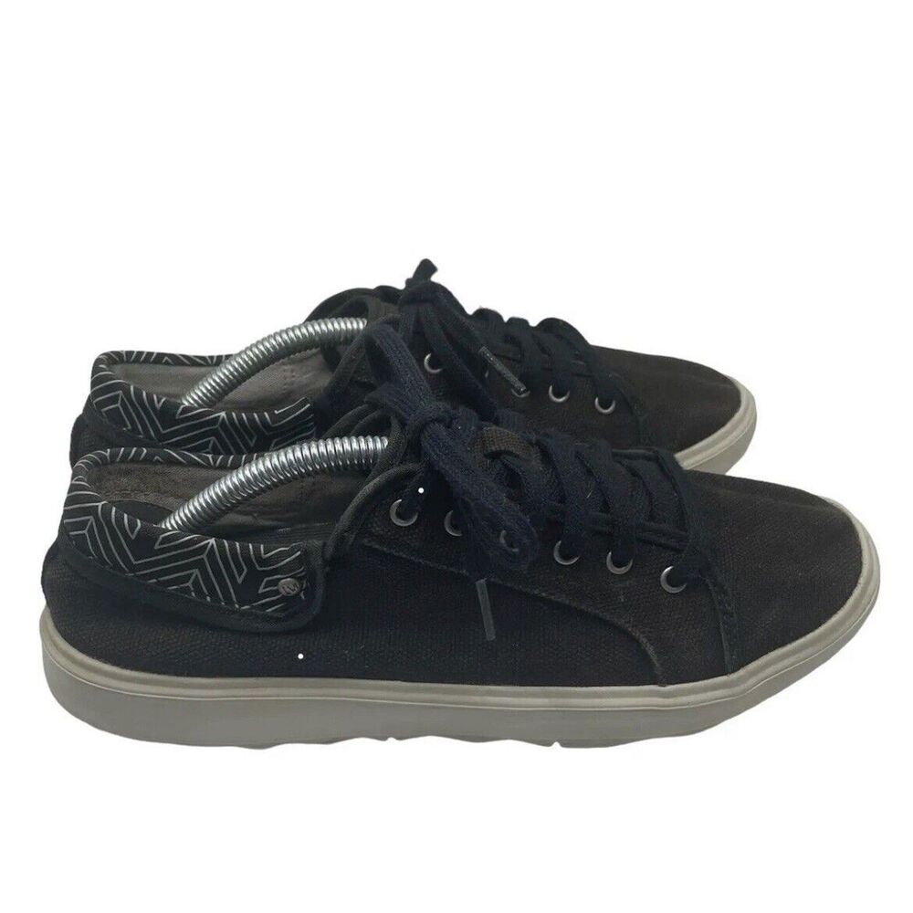 Merrell Women's Size 9 Around Town City Lace Canvas Sneakers Black Casual Shoes